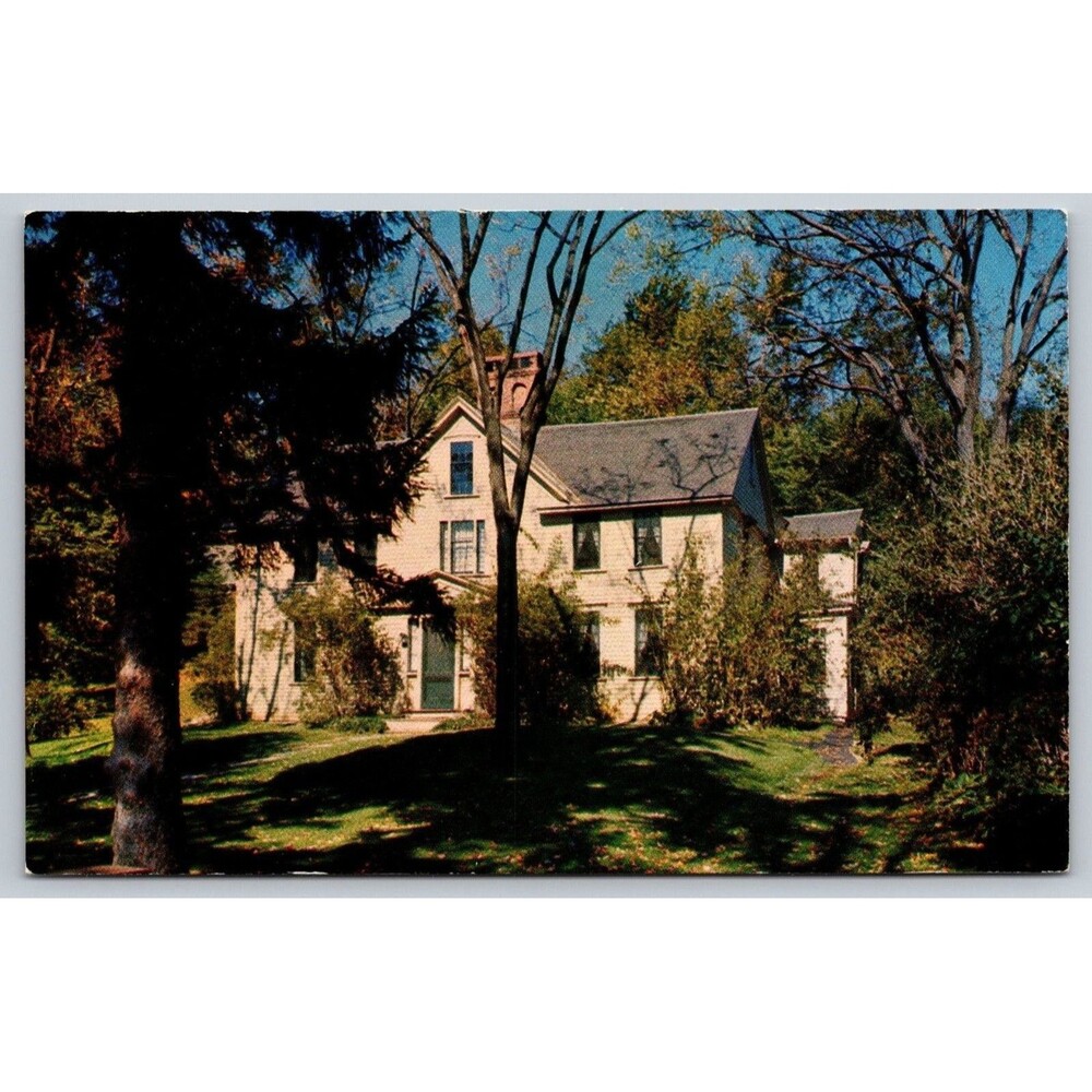 Vtg Postcard Orchard House Concord MA Home of Louisa May Alcott Little Women